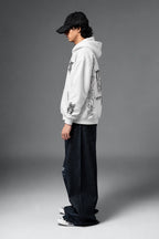 AMARCO MONSTER white hoodie left side profile